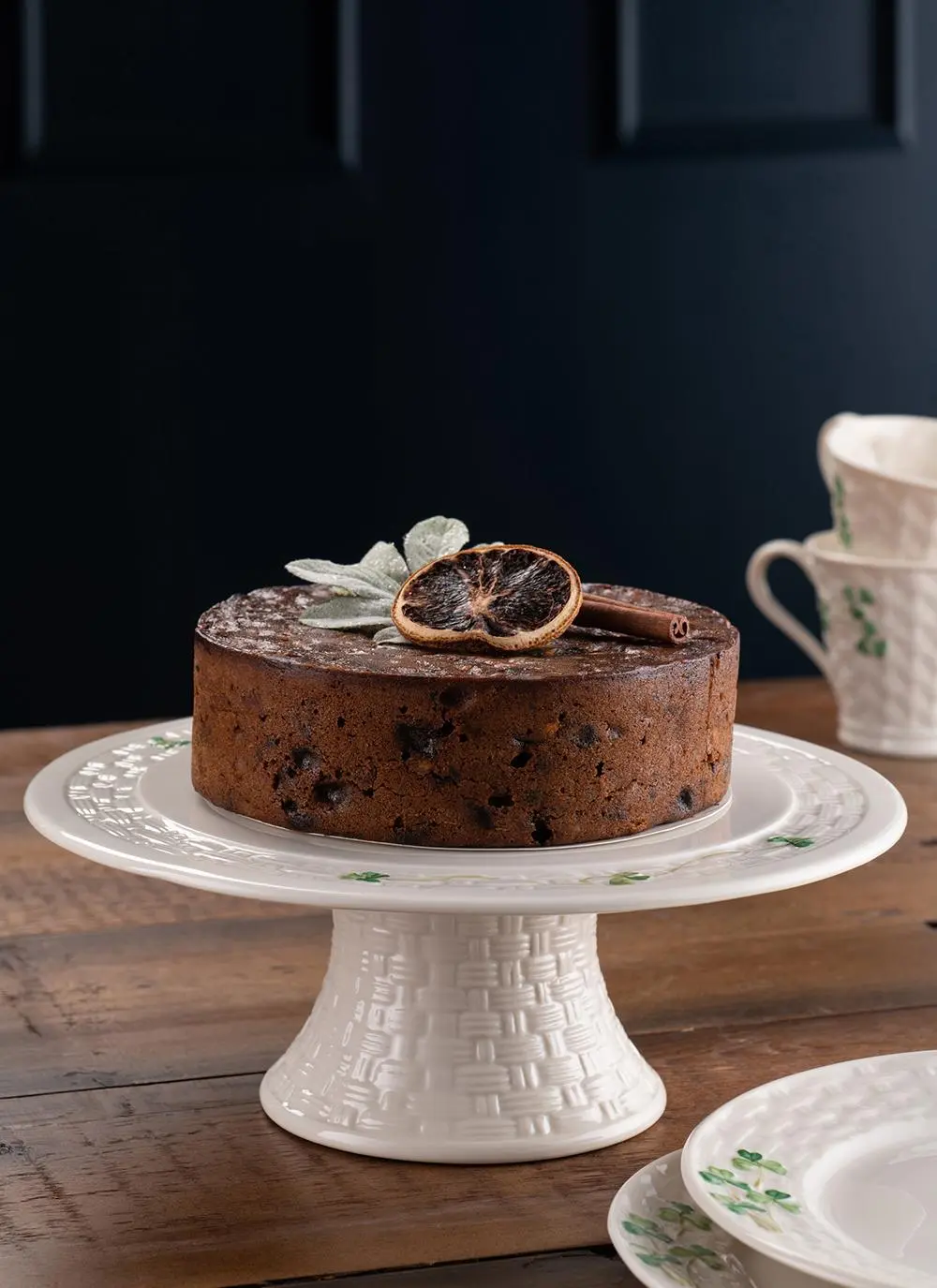 Belleek Shamrock Cake Stand